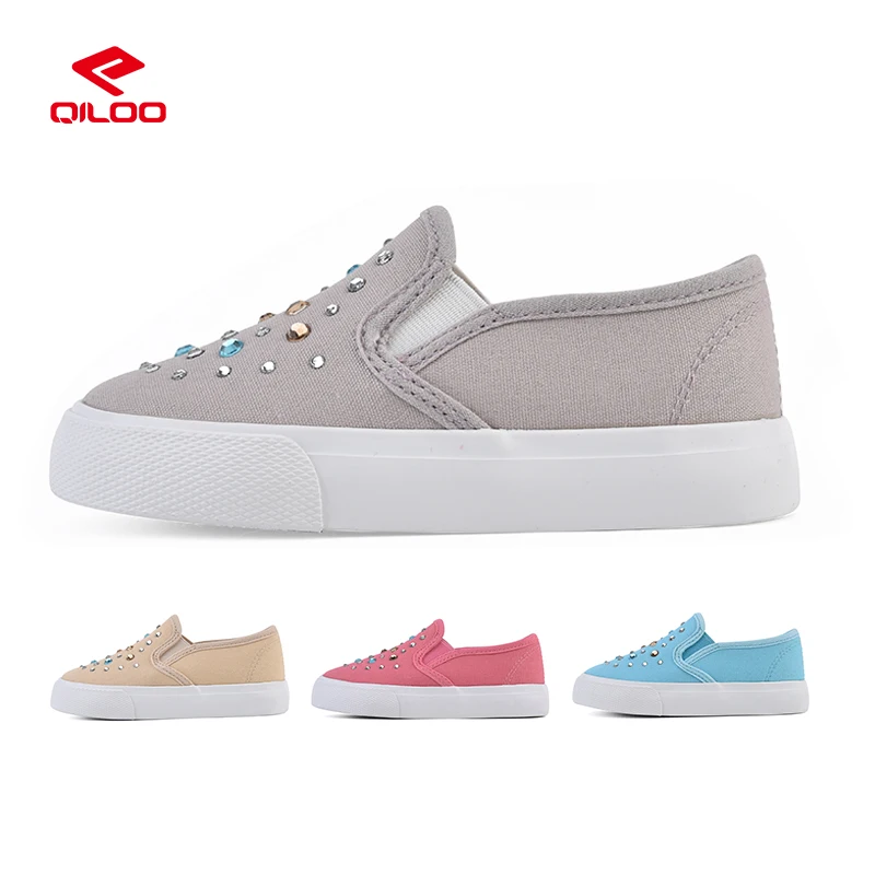 QILOO  Girls Sports Casual Slip On Shoes Fashionable Anime Style Low Top Winter Flat Design for Daily Summer Wear Wholesale