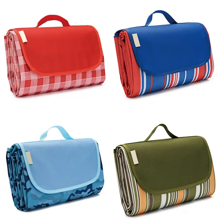 china wholesale water resistant foldable pvc waterproof outdoor beach rug pocket camping picnic blanket mat