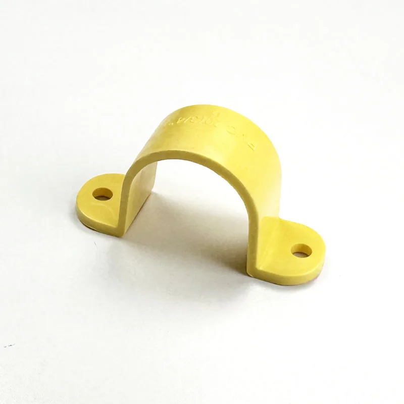 BS Standard Electrical Fitting Pvc Plastic Tube Cable U Type Clip High Quality Pvc Pipe Clamps