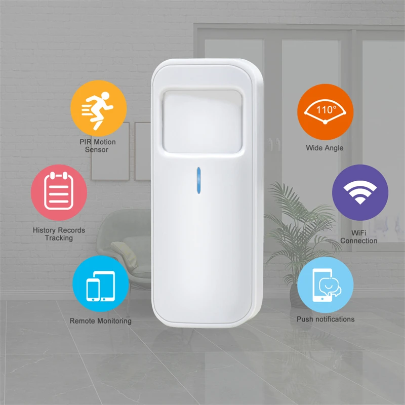 2022 new  Factory  price  Tuya Smart Home Security Wifi Pir Human Motion Sensor