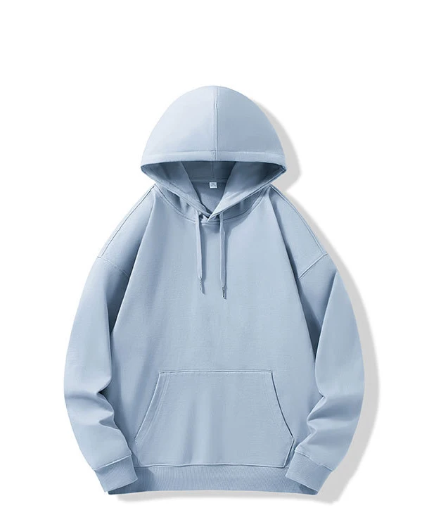 Unisex Solid Basic Oversized Hoodies Loose Sweatshirt Long Sleeve Kangaroo Pocket Drop Shoulder Pullovers Top Sweaters