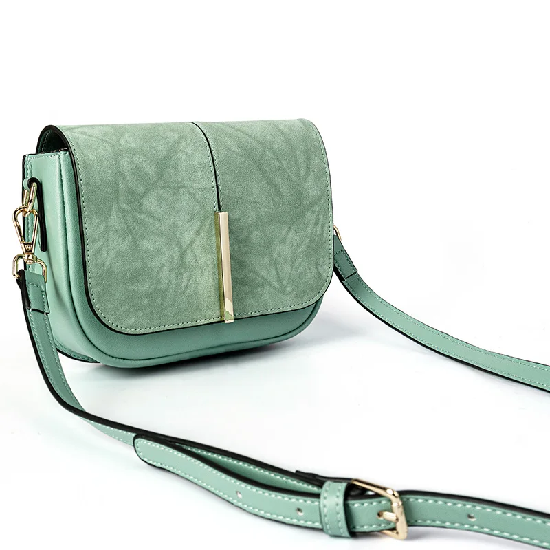 New Design trendy eco customized leather PU shoulder bag lady sling bag crossbody luxury leather purse women cross body bag