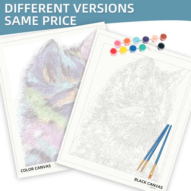 Cheap Price Paint by Numbers With Frame Adult and Kids Painting By Numbers Kit