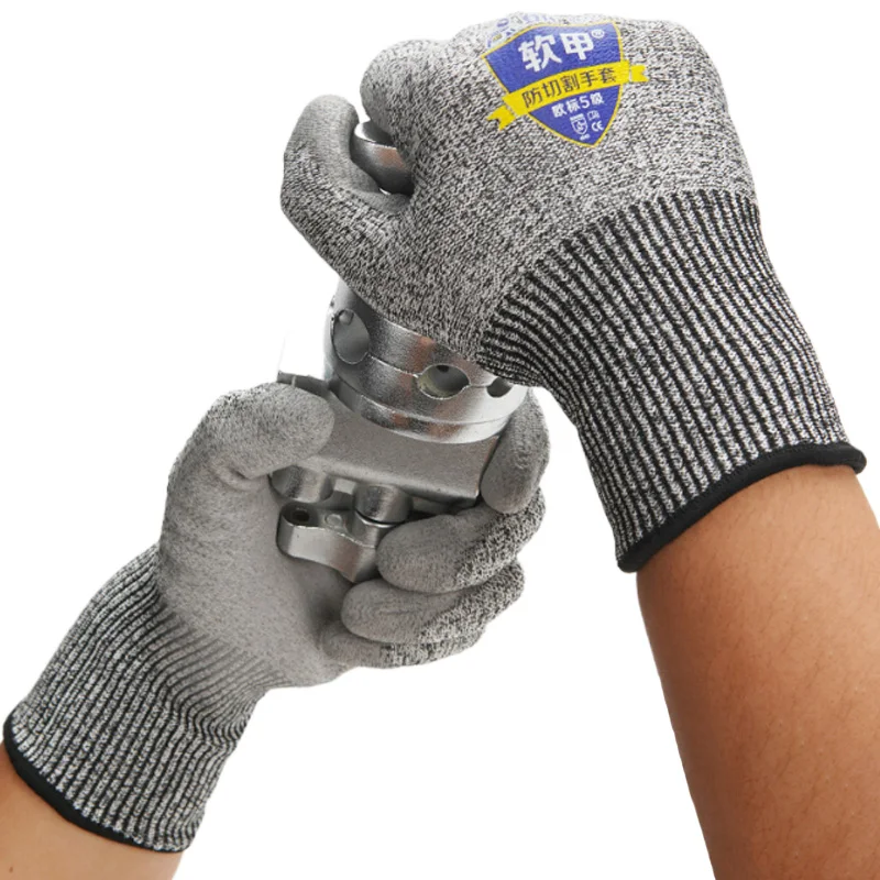 Dengsheng labor insurance cutting gloves anti-cut anti-stab wire 5 soft armor 659 wear-resistant glass gloves orange custom