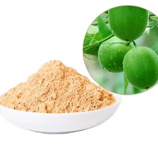 Оптовая продажа, конкурентоспособная цена, натуральный подсластитель, органический 100% чистый экстракт Monk Fruit Mogroside V 13.5%