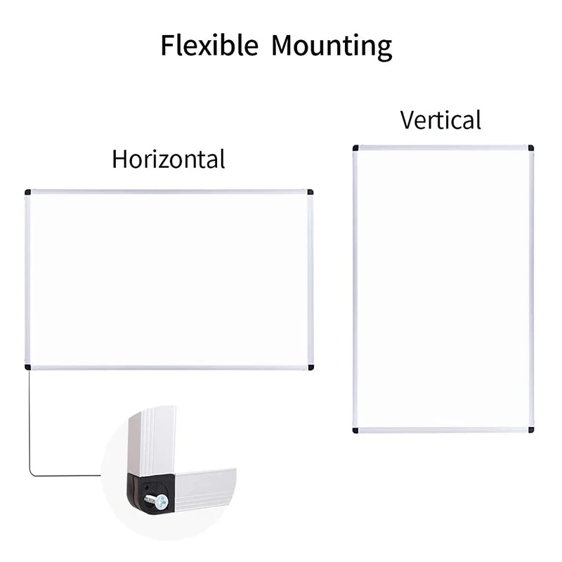 Custom OEM Aluminium Frame Magnetic Dry Erase Printable White Board For Office and School