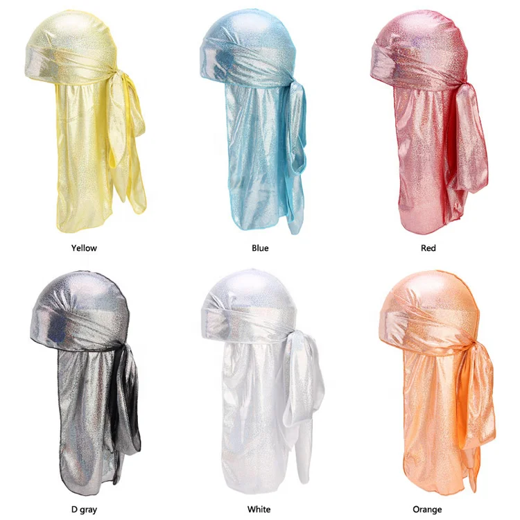 Образец Бесплатная оптовая цена низкий минимальный заказ шелк Durags для мужчин и