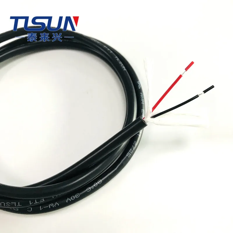 ПВХ оболочке Кабель питания американский 2725 2 ядра 30AWG изоляцией электрический провод кабель для