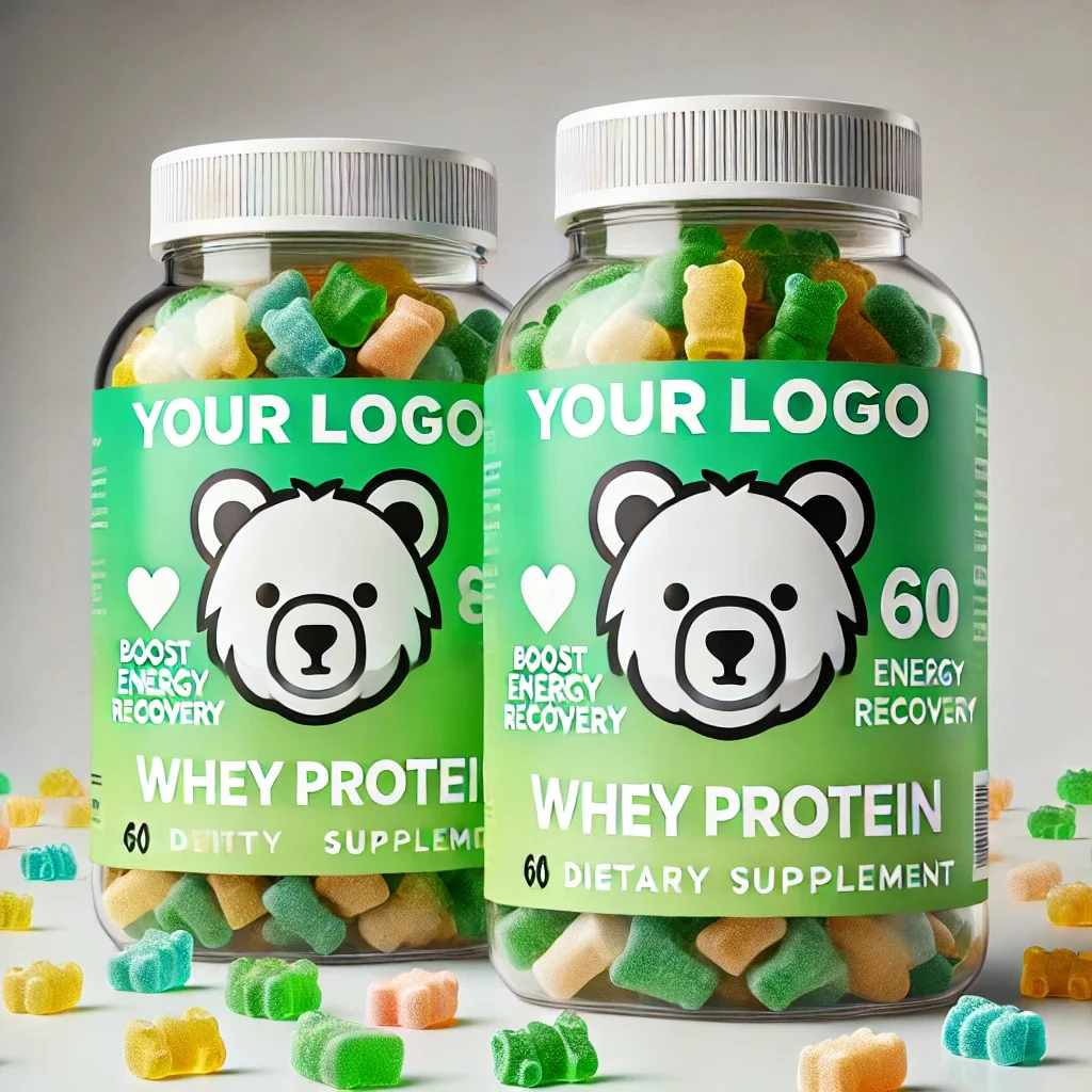Private Label Protein Gummy Natural essential Amino Acid Supplement Gold Standard 60 Gummies Whey Protein Gummies