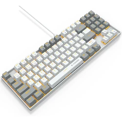89 keys portable mechanical keyboard 85% Hot Swappable dynamic backlight   compact wired mechanical keyboard
