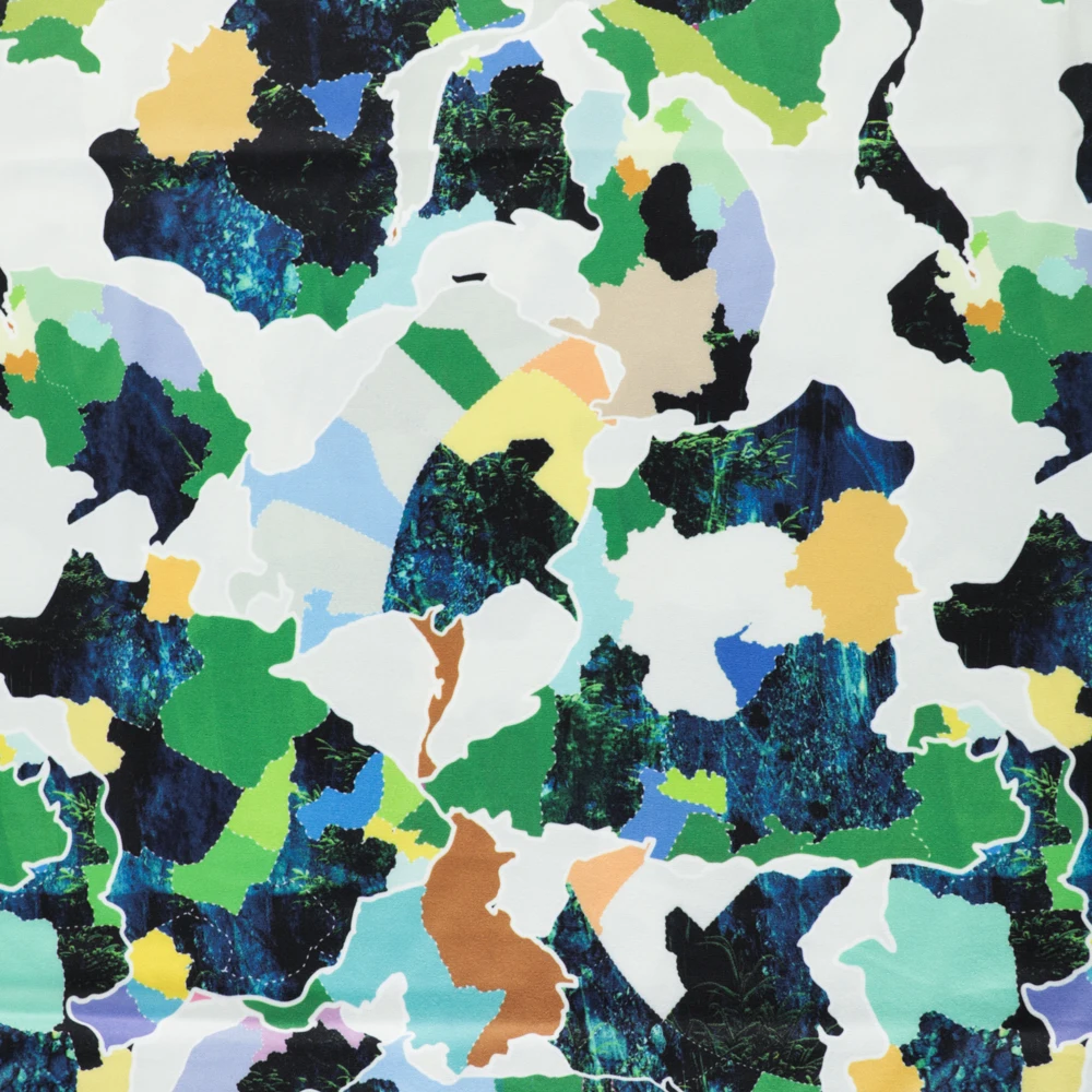 
Premium milk printed breathable swimsuit polyester dty spandex elastic fabric 