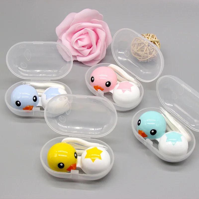 Eyeshare Custom Practical Color Contact Lens Case Manually Contact Lenses Case Cleaner Colored Contact Lens  Tweezer Accessories