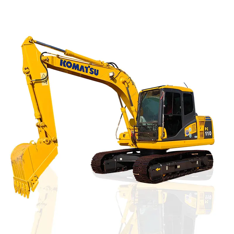 Экскаватор Komatsu PC110 небольшой подержанный экскаватор 110 11 тонн землеройный Строительная техника