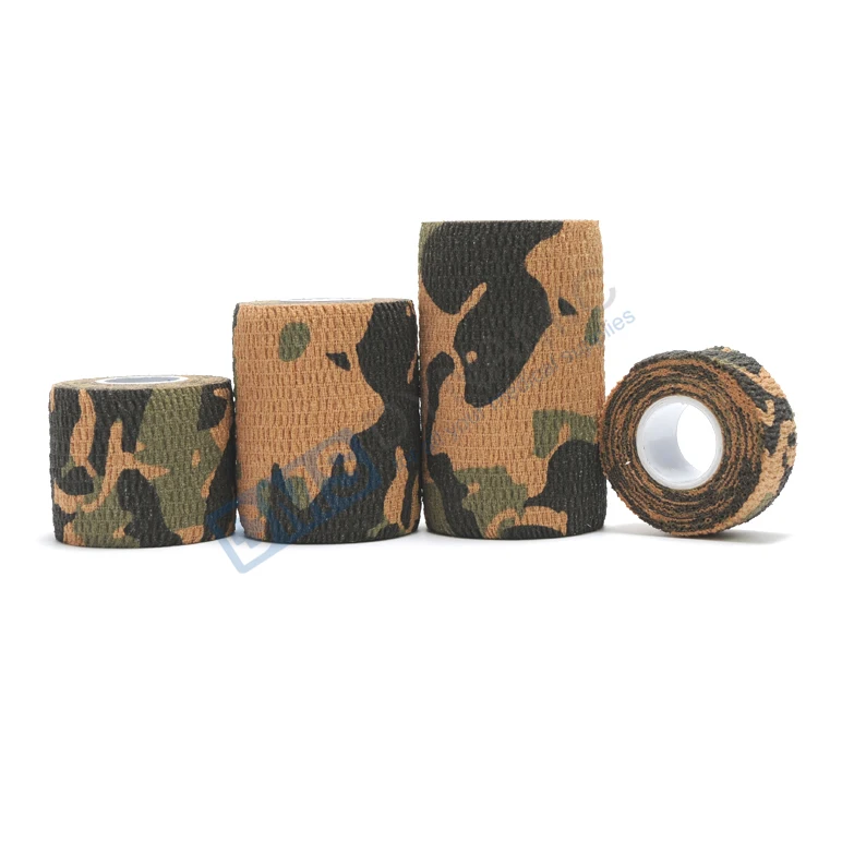 Medical cohesive wrap bandage for sports injury strain knee and wrist ankle sprains swelling first aid rainbow colors