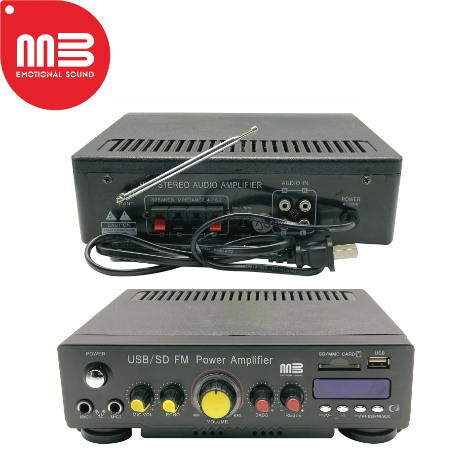Wholesale high quality mp3 bt wireless bt hifi stereo 12v mini auto car stereo power amplifier