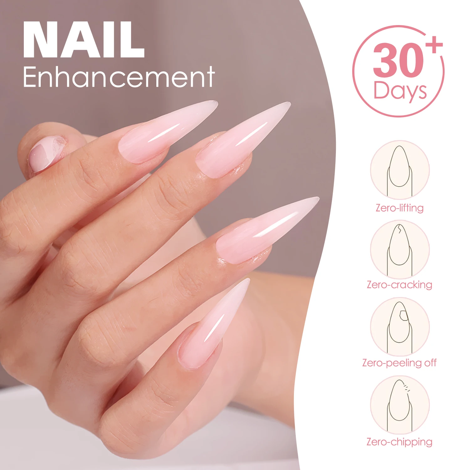 FN Nail Product Supply Wholesale 8 in 1 Multi-function Set for Thickening Extension Natural Acrylic Gel