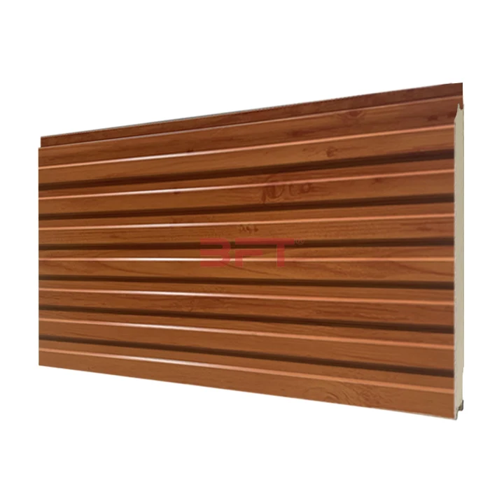 es panel decorative great wall plate pu foam metal siding exterior wall cladding sandwich panel pu metal siding