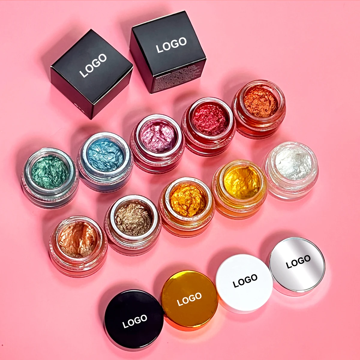 High quality liquid cream eyeshadow glitter eye shadows wet eye shadow