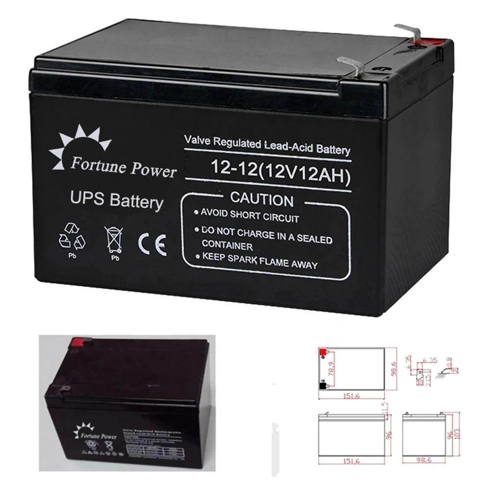 Fortune Power Factory 12v/12ah lead acid shengdeli batteries