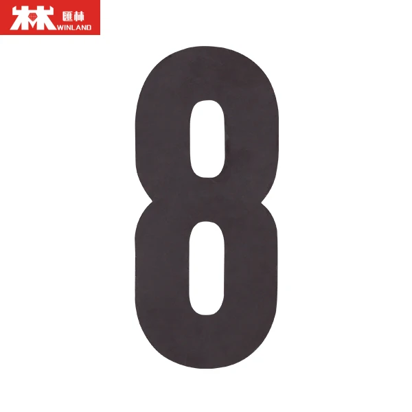 Modern magnet Hotel & Residential Street Sign Plate & Door Plate Letters 8 House Numbers for Apartment Use