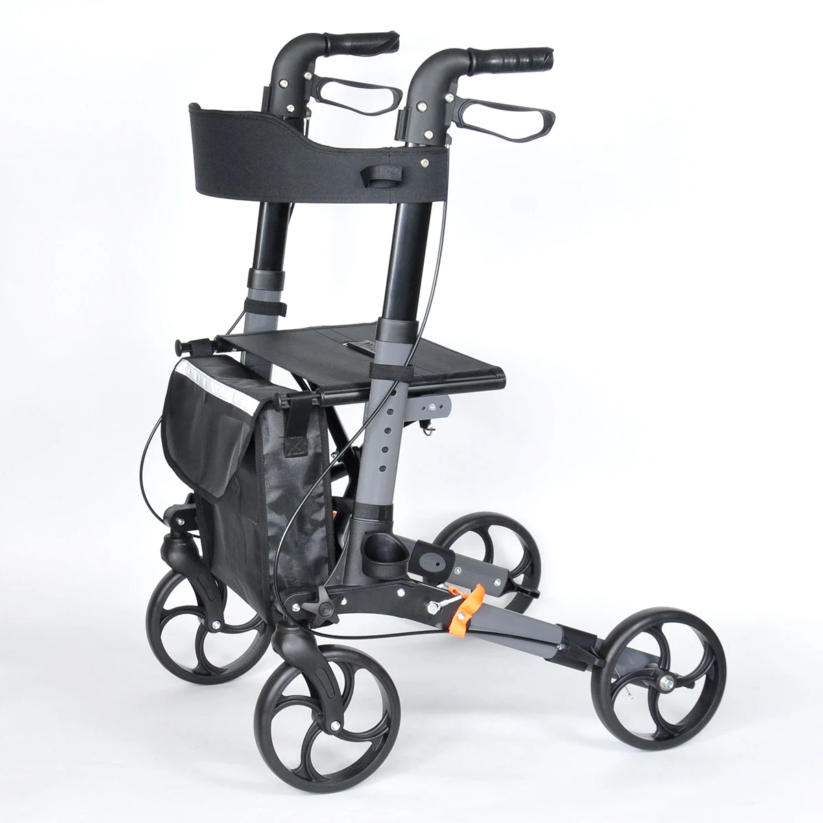 BeiQin1002B  China Manufacturers 4 Wheel Adult Folding Walker Rollator with Brake