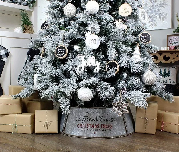 Galvanized steel foldable  christmas tree Collar , Christmas decoration