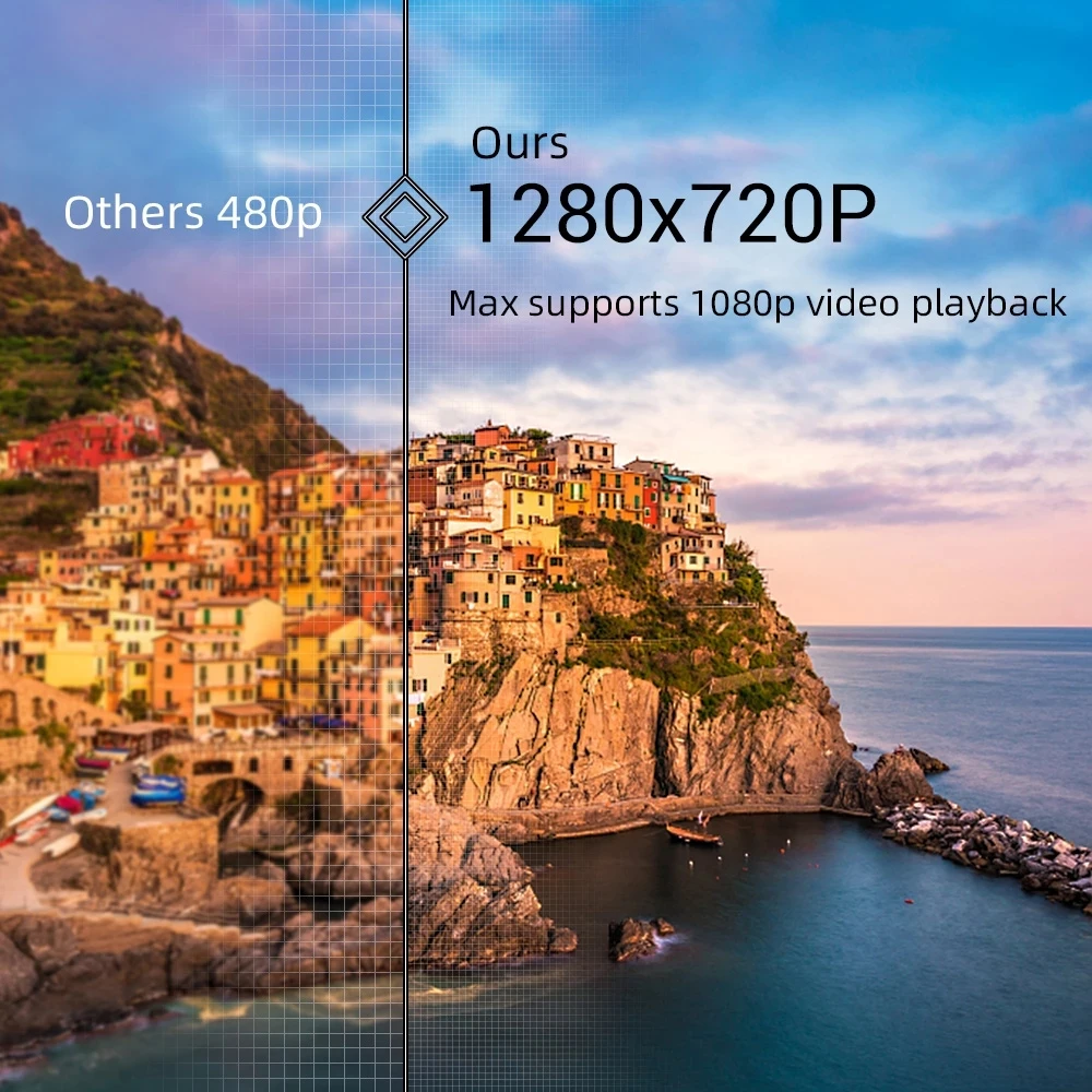 BYINTEK K9 4000lumens Mini LED LCD Mobile Projector For 3D 4K  Home Cinema Portable Digital Projector For Smartphone