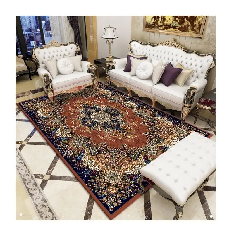 3x4m Machine Washable Rug 3x4 Entryway Rugs Vintage Distressed Runner carpet Non-Slip Area Rug for Living Room Bedroom Entranc