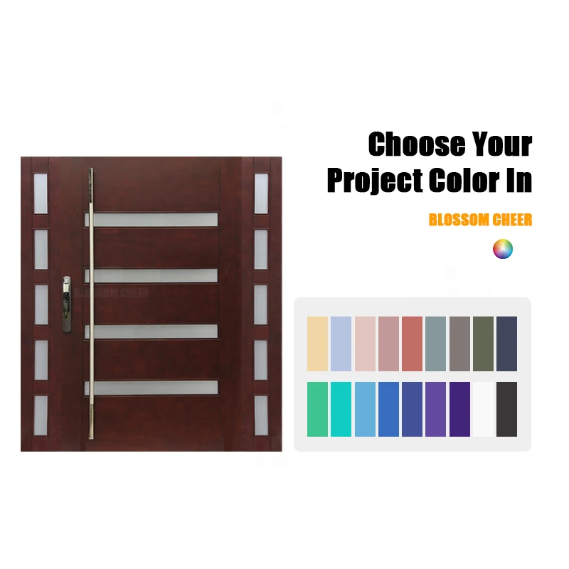 Hot Selling Exterior Security Front Entry Security Pivot Modern Huge Wooden Glass Entrance Pivot Door For Houses Villa Home Door