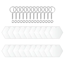 Wholesale round shape transparent acrylic keychain blank with tassel for DIY