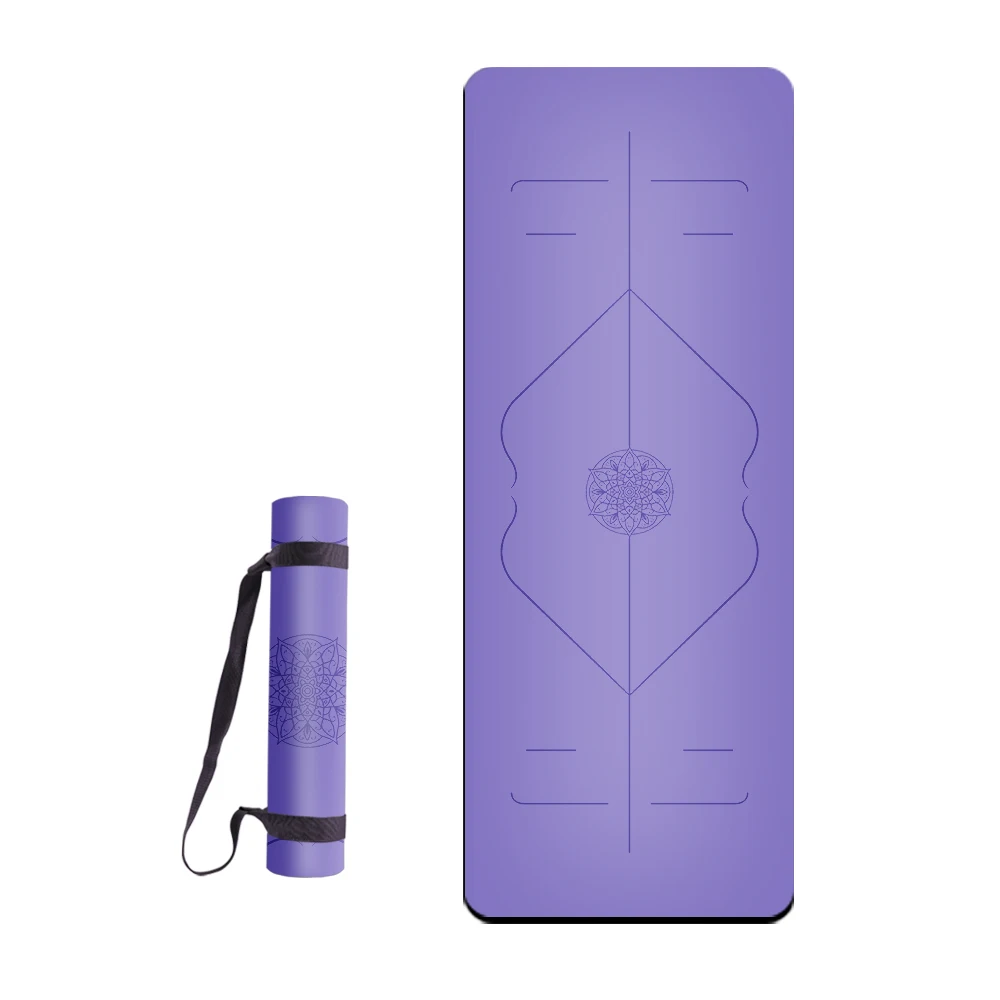 
Hot Sale PU Yoga Mat German Best High Density 7MM Hot Sale PU Yoga Mat Anti Slip Natural Black Rubber PU Yoga Mat For Exercise 