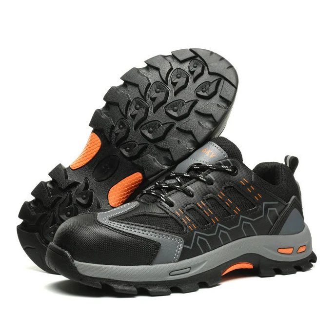 Sunland new style breathable anti-smashing specifications metal non slip security guard work men steel toe safety shoes