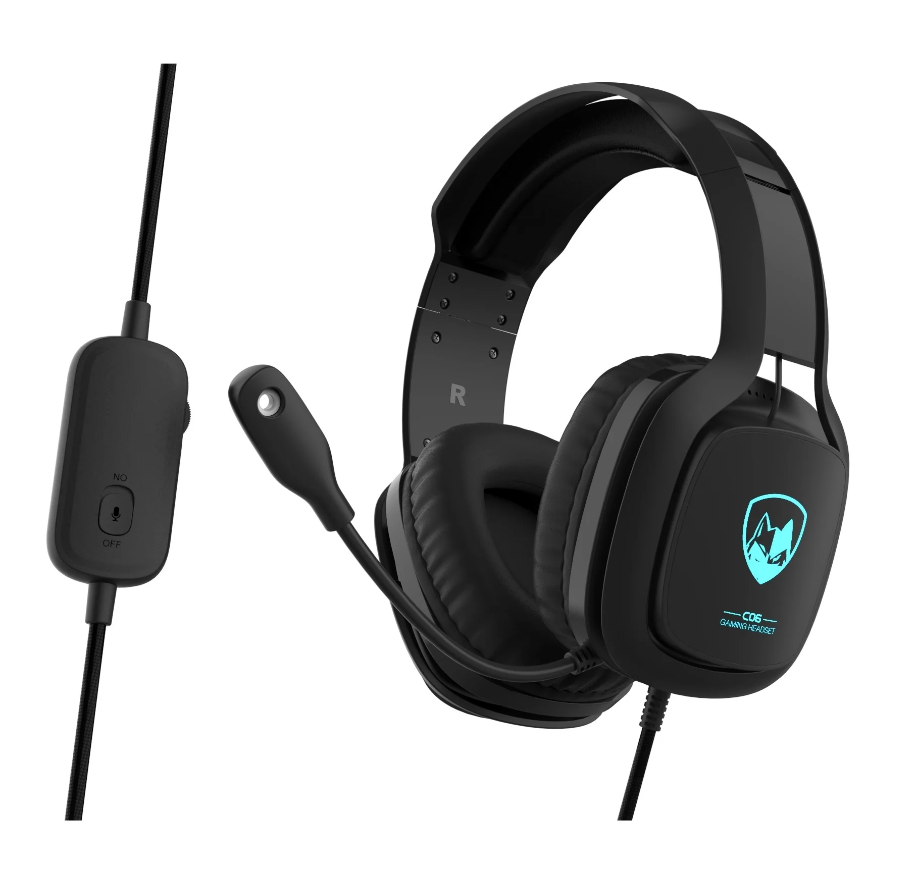 
C06 Wired the Gamer earphone headphones Gaming headset for PS4 in stock 