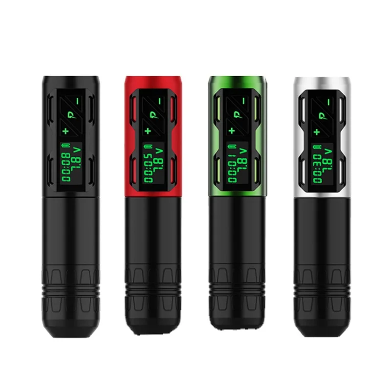 New arrival Digital LCD Screen Wireless rechargeable battery Pen Tattoo rotary Machine with swiss Motor