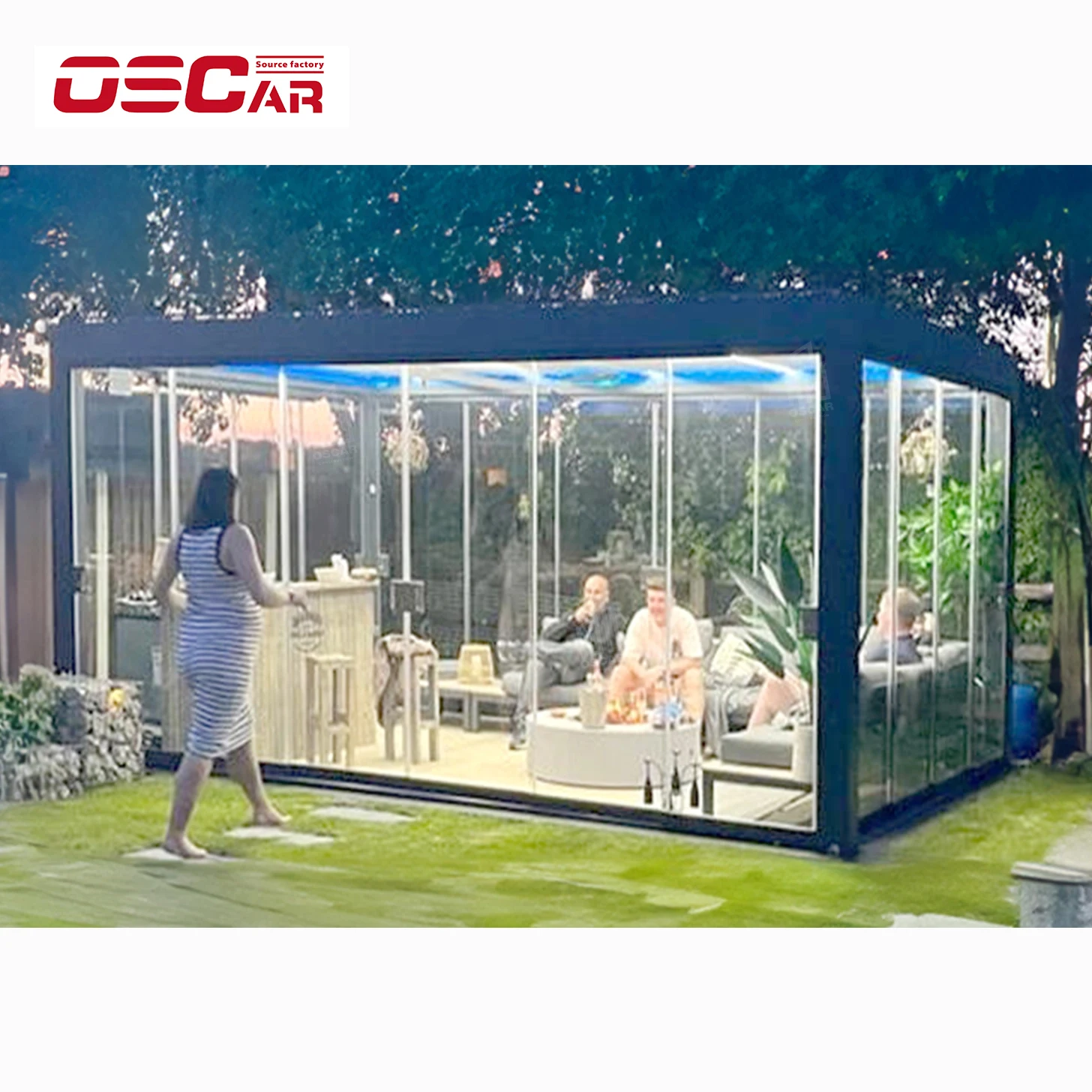Factory Wholesale Manual/Motorized Waterproof Pergola Outdoor Patio Hardtop Gazebo Backyard Canopy for Garden Building