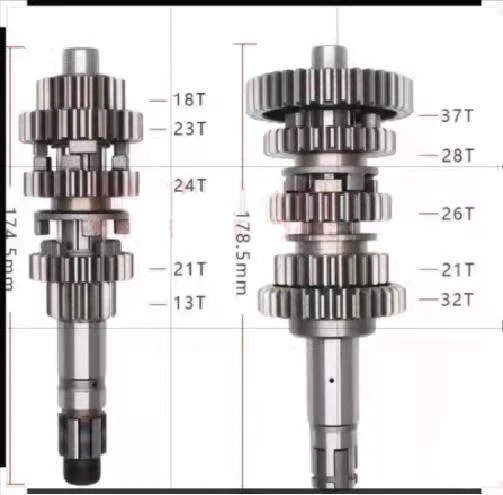 CQJB motorcycle CA250 CM250 speed Gear Box Main And Counter Shaft Gears