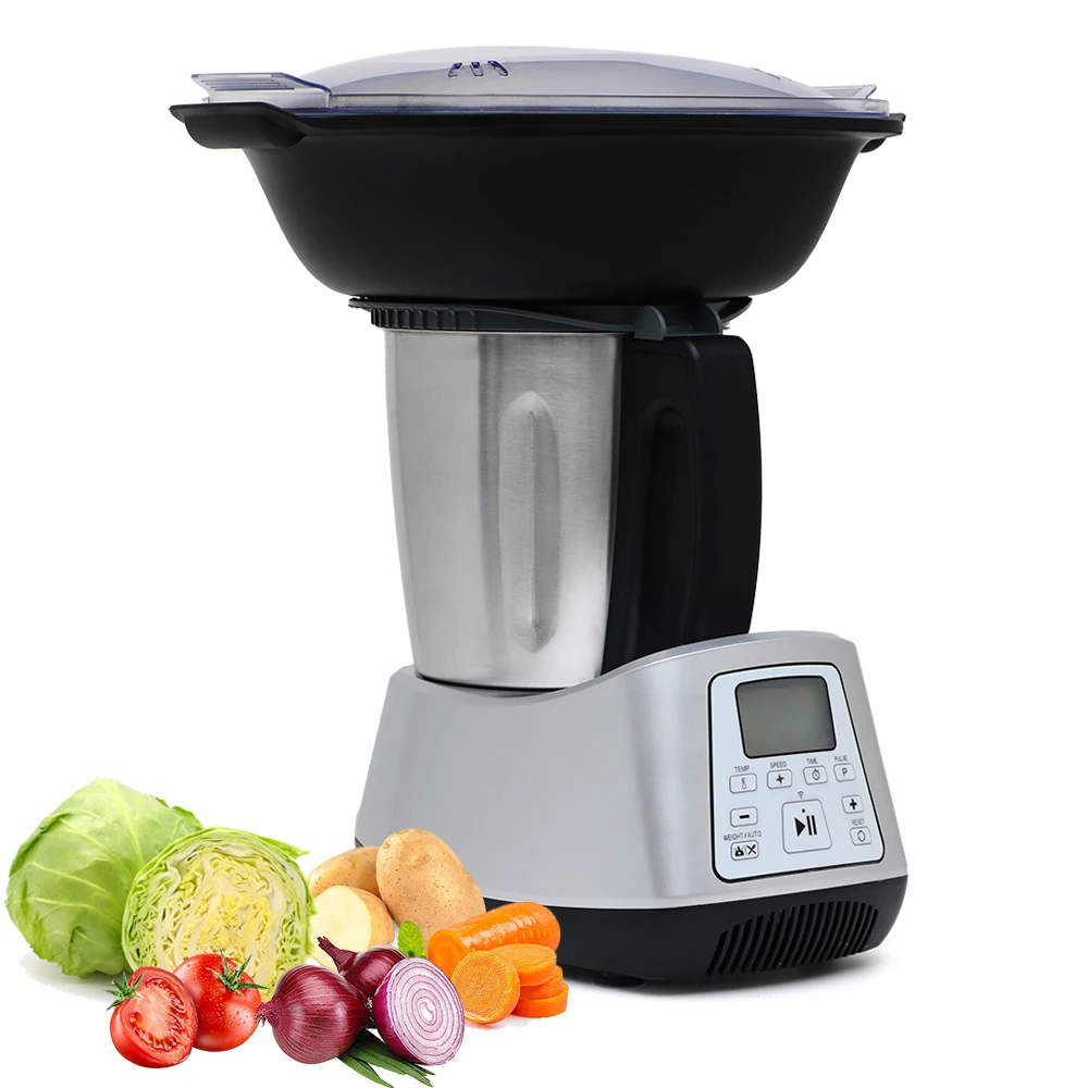 Smart Multifunctional Food Processor,WiFi Built-In,All in 1,Blending,Steaming,Weighing,Mixing,Emulsifying,Chopping,Kneading