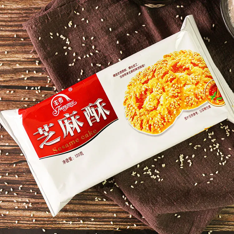 Sesame cake  sweet cake  120g sesame cookies Sesame Shortbread Cracker