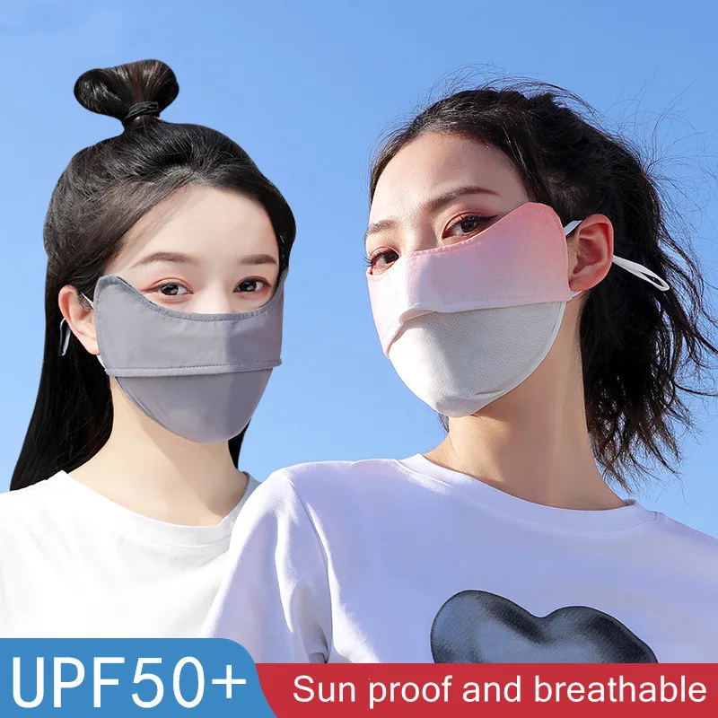 Sunscreen Ice Silk Facemasks Outdoor Sports Motorcycle Cycling Summer Face Mask