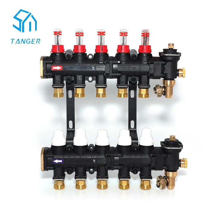 Система контроля температуры пластиковых трубопроводов лучшего качества для систем отопления под полом