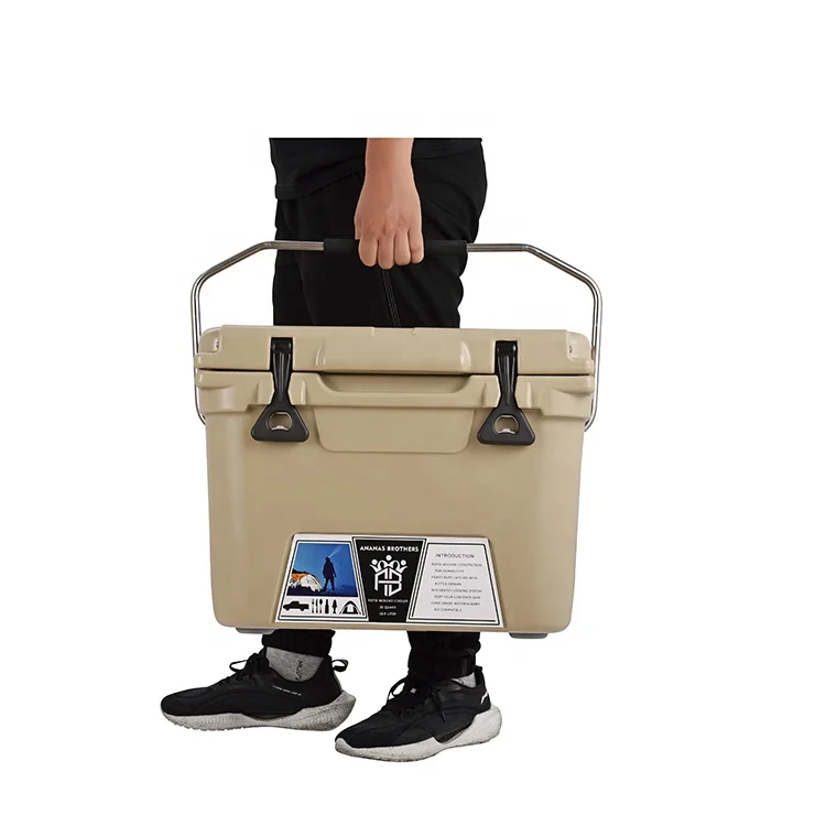 Custom 20L 45L 65L 110L 145L Camping rotomolded cooler with Bottle Holder