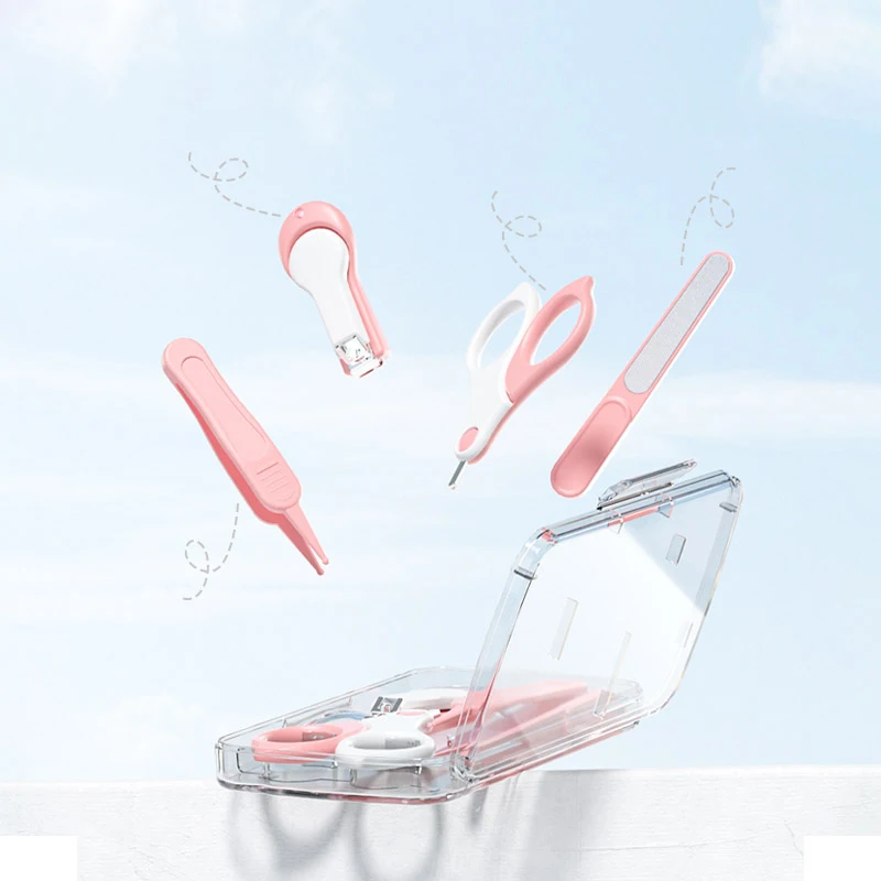 4 в 1 для новорожденных Для ногтей Маникюр Педикюр Инструменты Набор средство для ухода за ногтями, клипер, Книпсер, организатор машинки для стрижки ногтей; Комплект одежды для детей