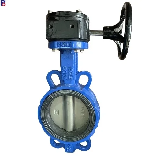 DN100 PN16 Универсальный фланец DI body disc 2Cr13 шток коробки передач вафли клапан-бабочка