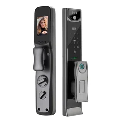 New Design Handle Type Fingerprint Door Handle smart sensor door lock access