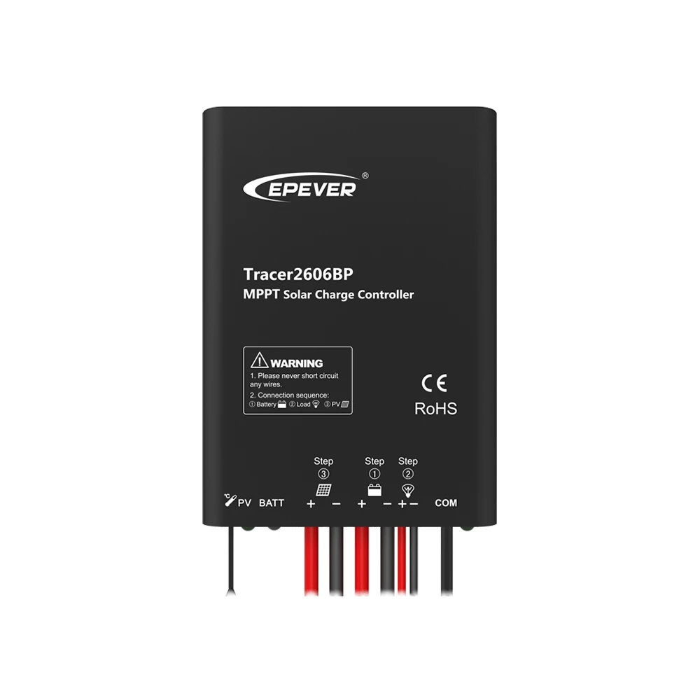 Epever Tracer2606BP 10 А 12 В lifepo4 аккумулятор MPPT Солнечное уличное освещение контроллер заряда водонепроницаемый