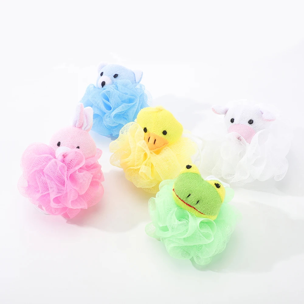 2022 Hot Selling Soft Baby Bathing Net Bath Sponge Bath ECO-Friendly Mesh Shower Sponge