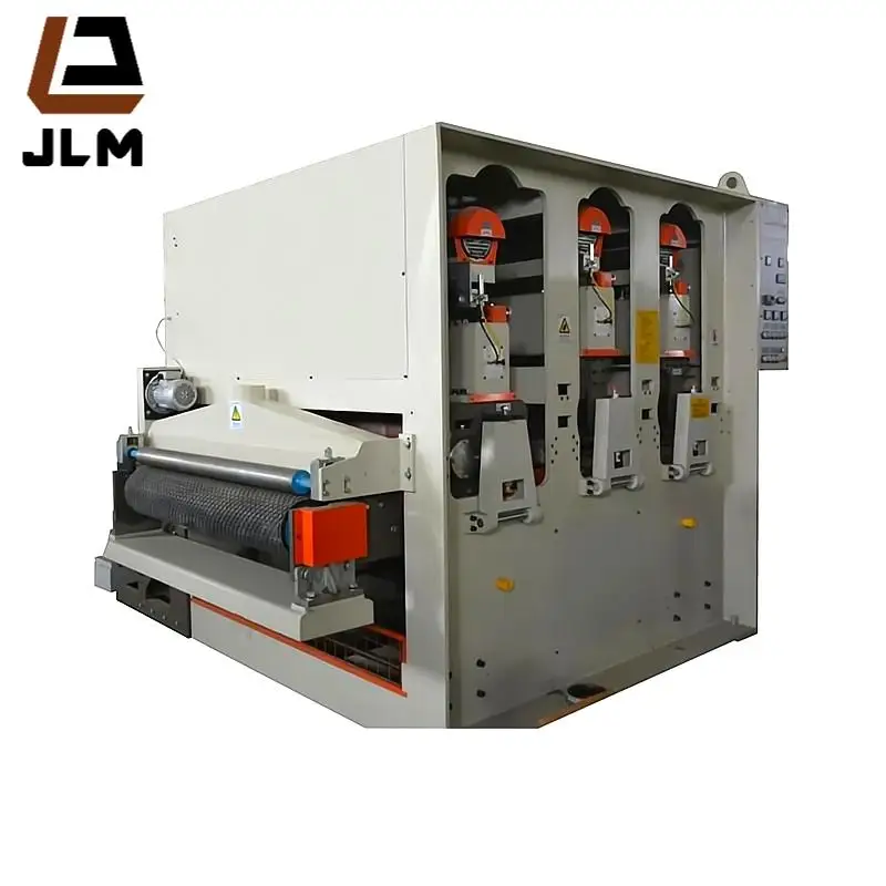Jinlun Woodworking Plywood Solid Wood Precise Calibrating Sander Wide Belt Sanding Machine