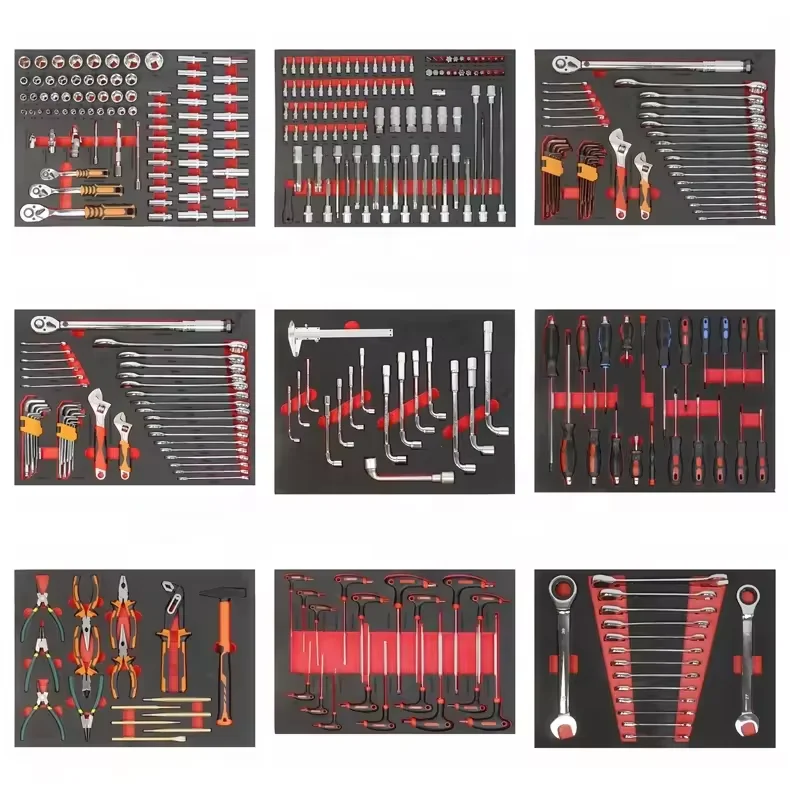 298-Piece Mechanics Tool Set in a 8-Drawer Mobile Tool Cabinet Storage Car - Ideal for Workshops OEM All-one Tech