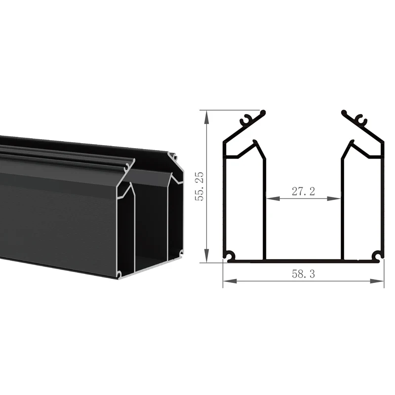 LEDEAST J073 Russia LED Aluminum Profile DC48V Perfect Flexible Magnetic Track Lighting System For Pvc Stretch Film Ceiling