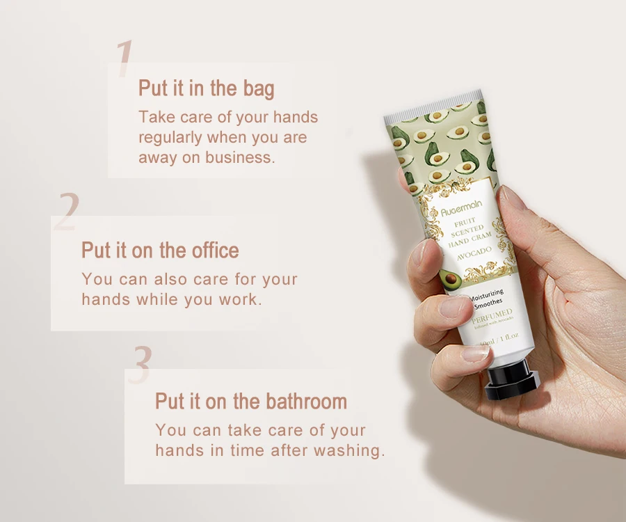 OEM Natural Korea Flower Fruit Fragrance Whitening Hand Care Cream Lotion Mini Moisturizing Hand Cream